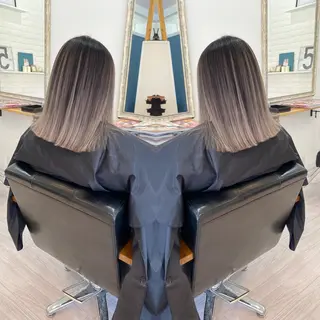 ミディアム aura所属・ashida yuukiのヘアスタイル