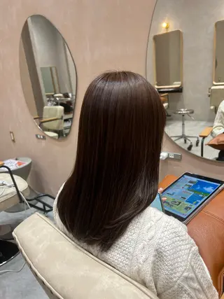 ミディアム カラー 透明感/ベージュ /kazui🐈のヘアスタイル