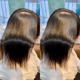 ミディアム 美髪縮毛矯正🤍 髪質改善/Shinaのヘアスタイル