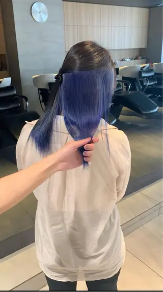 セミロング カラー パーマ ヘアアレンジ メンズ キッズ ネイル マツエク・マツパ LINDOTOKYO梅田所属・酸性ストレート 髪質改善大槻勇樹のヘアスタイル
