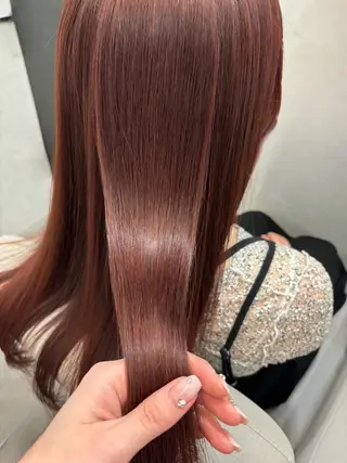 ロング カラー 水島 悠香子のヘアスタイル