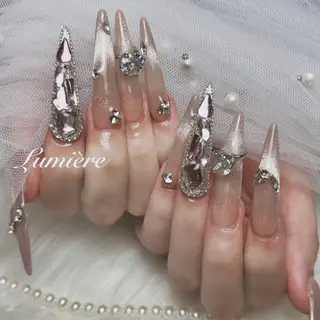 ネイル Lumière/ 超ロング/ワンホンのネイルデザイン