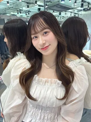 ロング 顔周りレイヤーカット /髪質改善/ゆう🤍のヘアスタイル