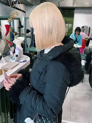 ミディアム カラー 🧡色落ちまで2度綺 麗なカラー🧡ヨシキのヘアスタイル