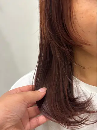 ミディアム カラー rion🪽 /wカラー・縮毛矯正のヘアスタイル