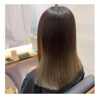 セミロング カラー ❁⃘ ち だ り さ ❁⃘のヘアスタイル