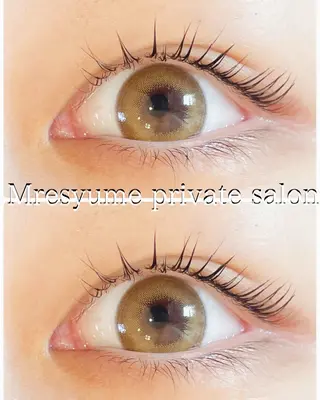 マツエク・マツパ Mresyume MAYUのマツエク・マツパデザイン