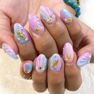 ネイル She nail studio 原宿所属・パラジェル有/ スカルプ/mahoのネイルデザイン