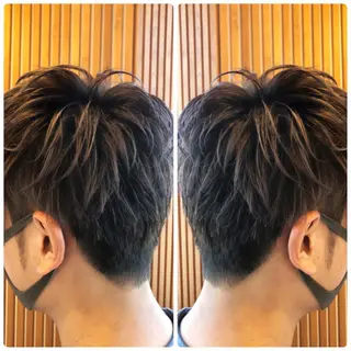 ショート カラー メンズ 小山内 龍一郎 店長のヘアスタイル