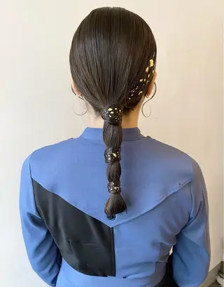 ロング ヘアアレンジ 🌟アレンジが似合う カラー🌟Rumiのヘアスタイル