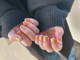 ショート m kaori𓃟のネイルデザイン