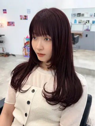 ロング カラー レイヤー/透明感/ 顔周り/kana🩰のヘアスタイル