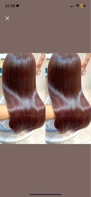 ロング 💕透明感赤味カラー /ボブ/ななみ💕のヘアスタイル