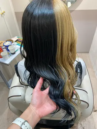 ロング カラー チナツ ，のヘアスタイル