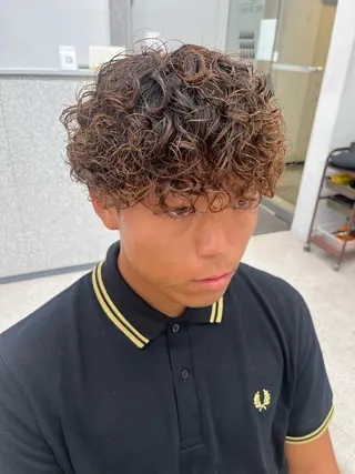 パーマ メンズ 🍐シャドウパーマ メンズ特化/守岡🍐のヘアスタイル