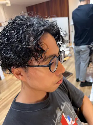 パーマ メンズ しみず さくら🌸のヘアスタイル