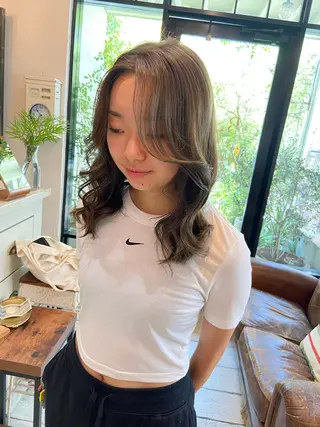 カラー ダメージレス美容師 🌱水島侑理のヘアスタイル