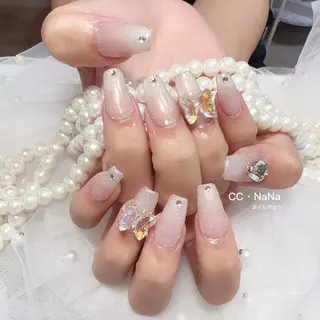 ネイル 💎CC・NaNa 韓国風ネイル🌙Cのネイルデザイン