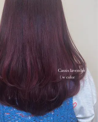 ミディアム カラー ワンホン×髪質改善 つのーか🩶🫧のヘアスタイル