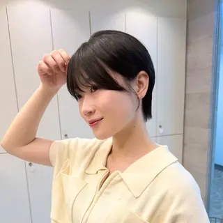 ショート ガレリアエレガンテ名駅店所属・【ショート/ボブ 丸みショート】深萱のヘアスタイル
