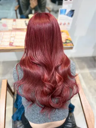 ロング カラー 重元 成珠のヘアスタイル