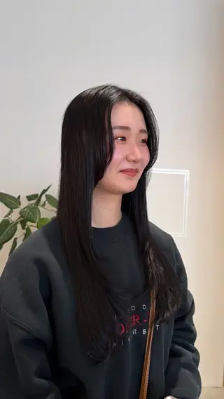 ロング カラー 村田 茉優のヘアスタイル