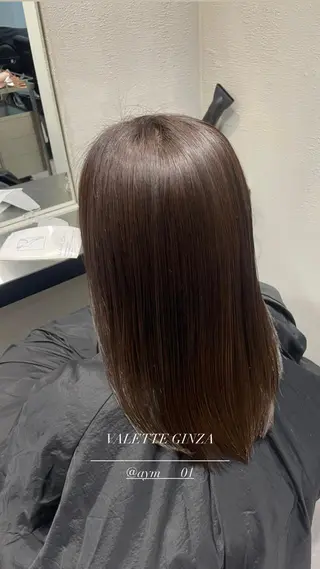 セミロング カラー 銀座/韓国ヘア🤍 レイヤーAYUMIのヘアスタイル