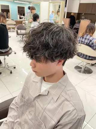 ショート パーマ メンズ 【メンズ特化】 池田大成✂︎のヘアスタイル