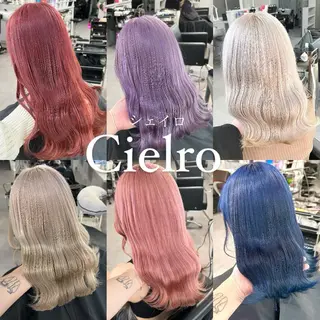 セミロング カラー Cielro【 シェイロ 】所属・Cielro/ダブル カラー/西田咲希のヘアスタイル