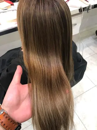 セミロング 岸 保奈美のヘアスタイル