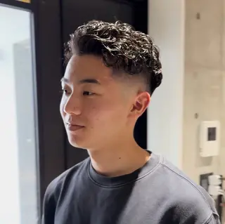 ショート METS CRAFT HAIR所属・原宿メンズ/パーマ/ フェード/REOのヘアスタイル
