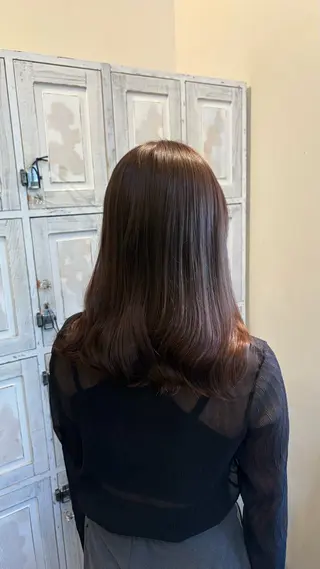 ロング カラー ルプラボウ/ 内藤ほのか/艶カラーのヘアスタイル
