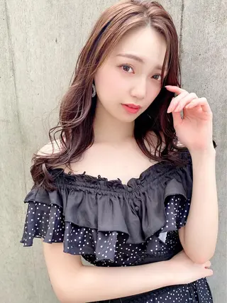 セミロング カラー 豊中/メンズ特化 岡田 龍之介のヘアスタイル