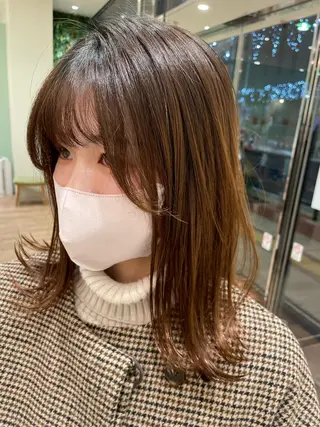 ミディアム 韓国／大宮／レイヤー 🤍AYA🤍のヘアスタイル