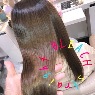 ミディアム パーマ 安井　昴 💫ブリーチ縮毛矯正のヘアスタイル