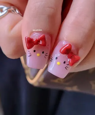 ネイル 3dパーツ/流行り 👧shushu❤️のネイルデザイン