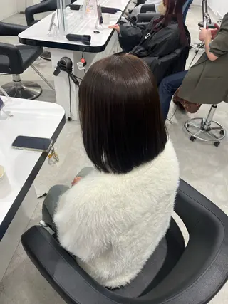 ミディアム カラー みう/仙台/暖色/ 艶髪/顔周りカット/のヘアスタイル