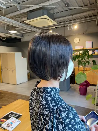 ショート ヘアアレンジ benji 福間所属・丸(マル) ／ショートボブのヘアスタイル