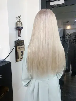 ロング カラー ハイトーンカラー ⭐️NAZUNAのヘアスタイル