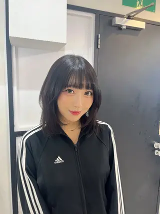 ミディアム カラー レイヤー‪✕‬前髪 顔周り特化💫ひかるのヘアスタイル