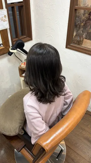 ミディアム キッズ chacha blanc元山のヘアスタイル