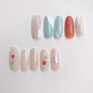 ネイル mana ☾のネイルデザイン