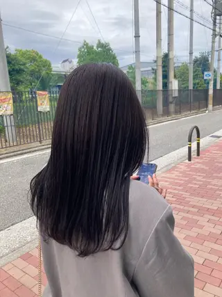 ロング MOLLASALON 浅香山店所属・髪質改善カラー 縮毛矯正🤍辻桃加のヘアスタイル