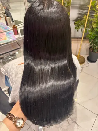 セミロング Rin/寒色系カラー 🦋/うる艶ヘア🫧のヘアスタイル