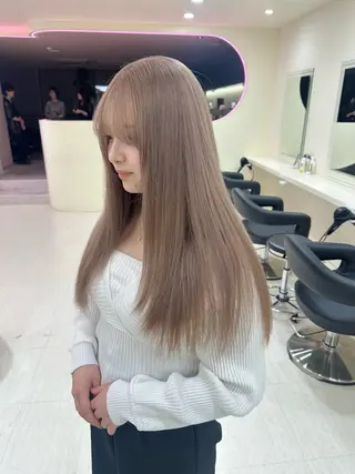 ロング カラー ヘアアレンジ 🎀 yuuka🎀のヘアスタイル