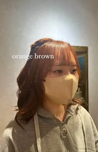 ミディアム カラー Agu academy YAMAGATA所属・松浦 そよかのヘアスタイル