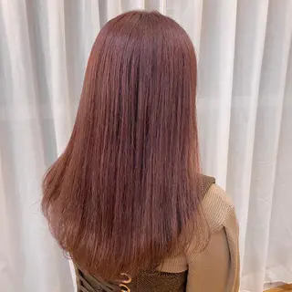 ロング カラー ブリーチなしカラー ダブルカラーエクステのヘアスタイル