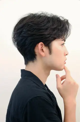 パーマ メンズ JADE -zero- with AKROS所属・JADE海璃 波巻きパーマのヘアスタイル