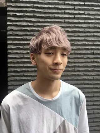 ショート カラー メンズ 山口 悟のヘアスタイル