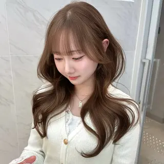 ロング カラー ヘアアレンジ kiti所属・kana 栄美容師/韓国ヘアのヘアスタイル